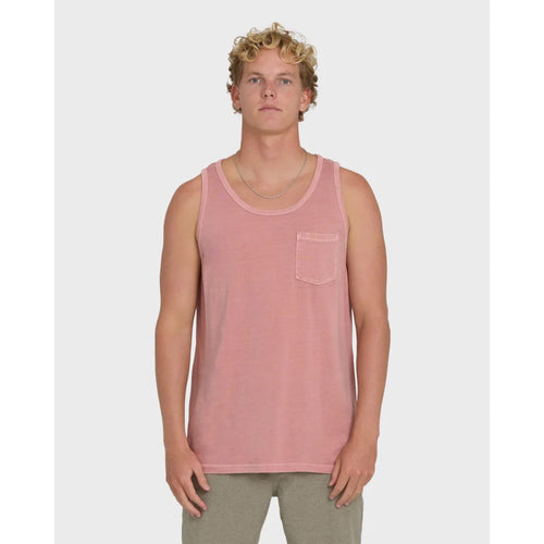 BILLABONG - ESSENTIALS POCKET WAVE WASHED PREMIUM TANK | Ash Rose