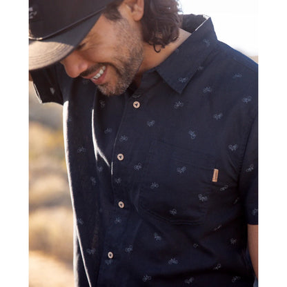 TENTREE - BIKE AROUND MANCOS SS BUTTON-UP | Creek Stone/Bike Around