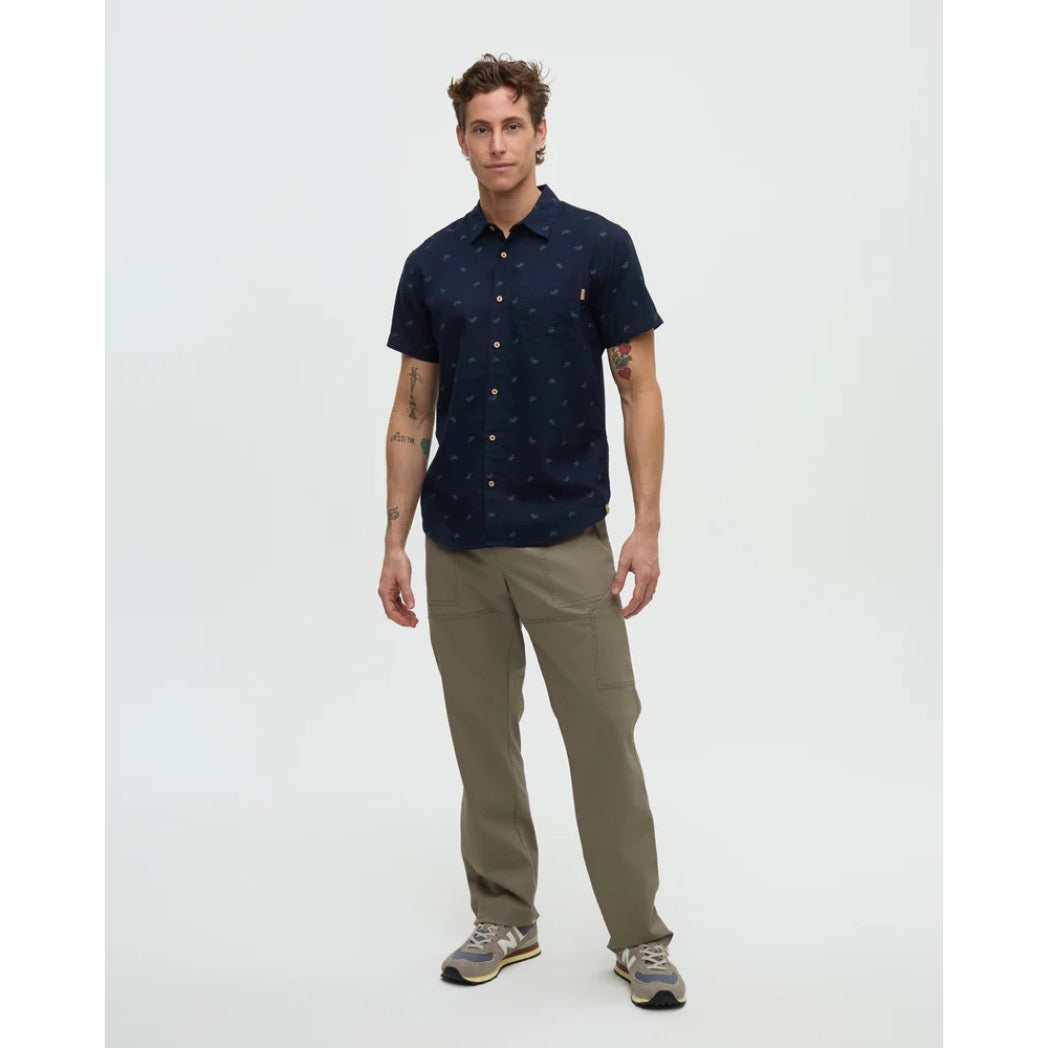 TENTREE - BIKE AROUND MANCOS SS BUTTON-UP | Creek Stone/Bike Around