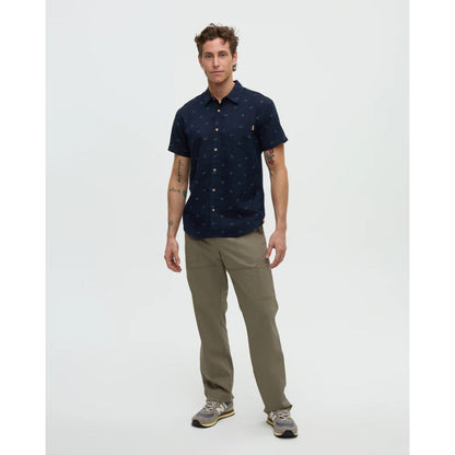 TENTREE - BIKE AROUND MANCOS SS BUTTON-UP | Creek Stone/Bike Around