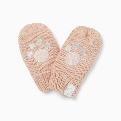 Bunny Knitted Trapper Hat & Mittens Set