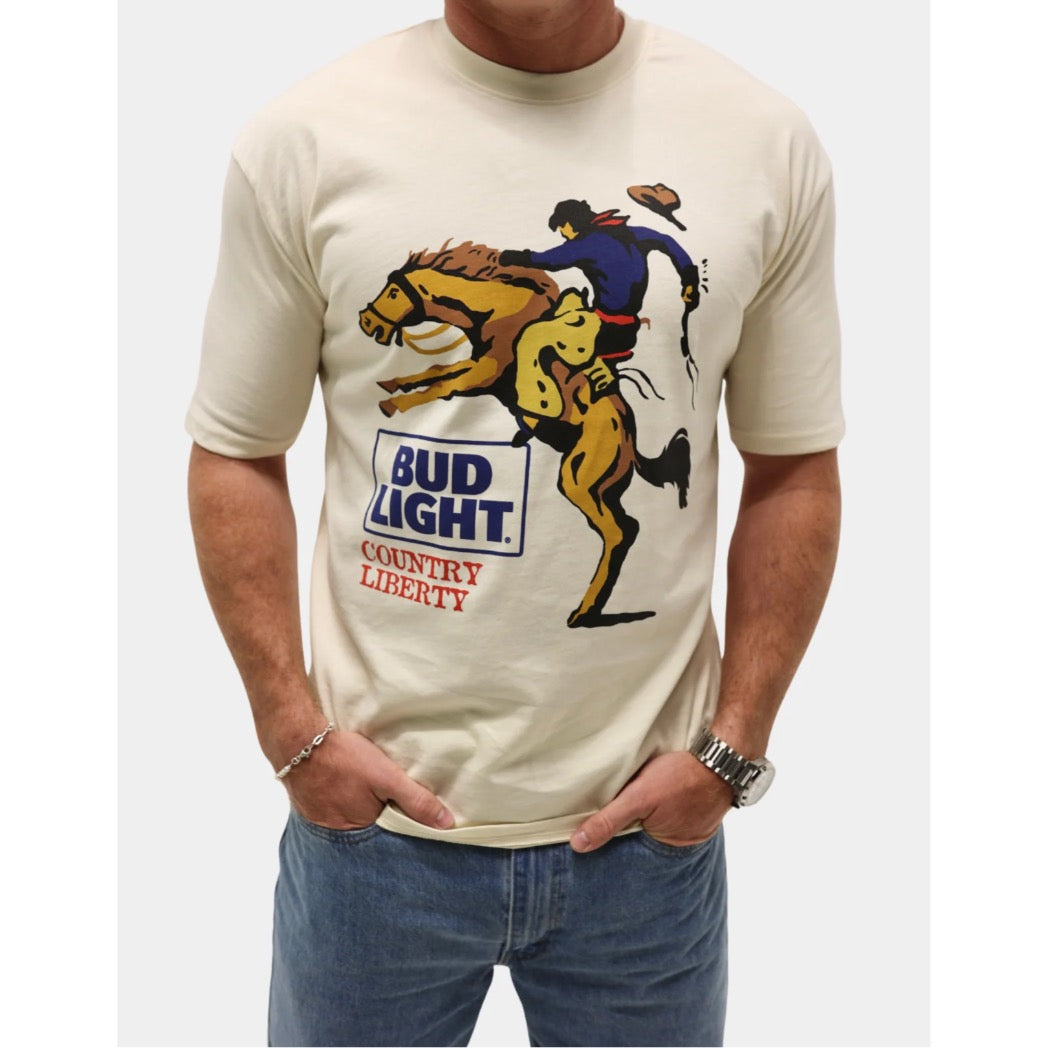 COUNTRY LIBERTY - COUNTRY RIDER TEE | Natural