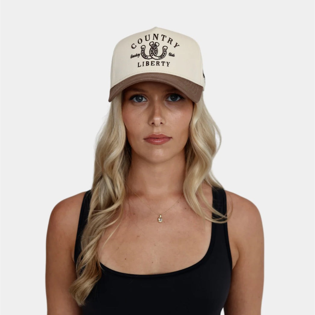 COUNTRY LIBERTY - TWO-TONE LUCKY YOU HAT | Brown