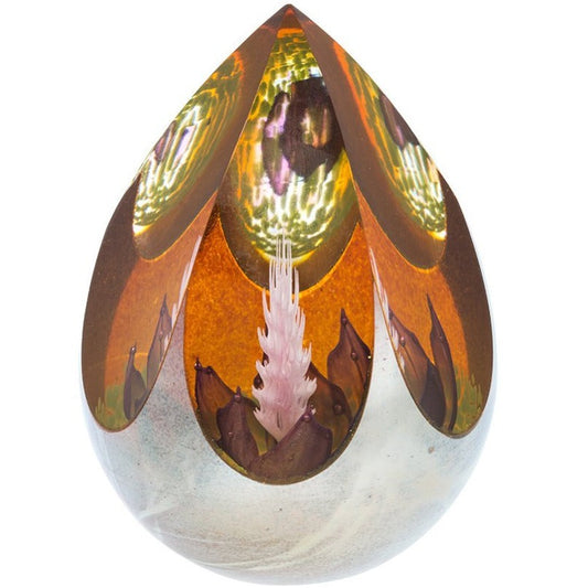 Caithness Glass Floral Cathedral Paperweight