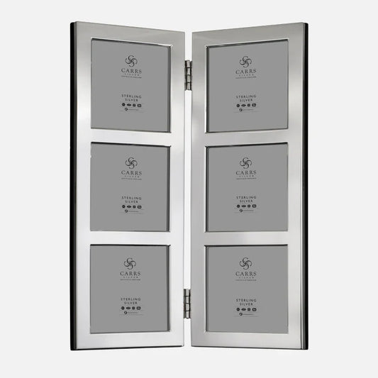 Carrs Silver Modern Flat Multiple Hinged Photo Frame