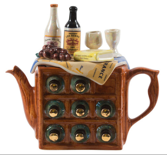 Ceramic Inspirations French Wine Tasting Teapot