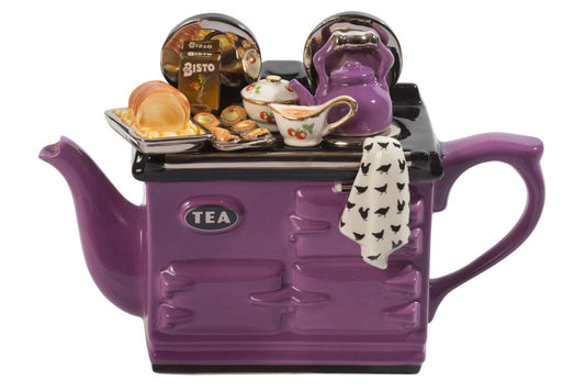 Ceramic Inspirations Sunday Lunch Aga Purple Large Teapot