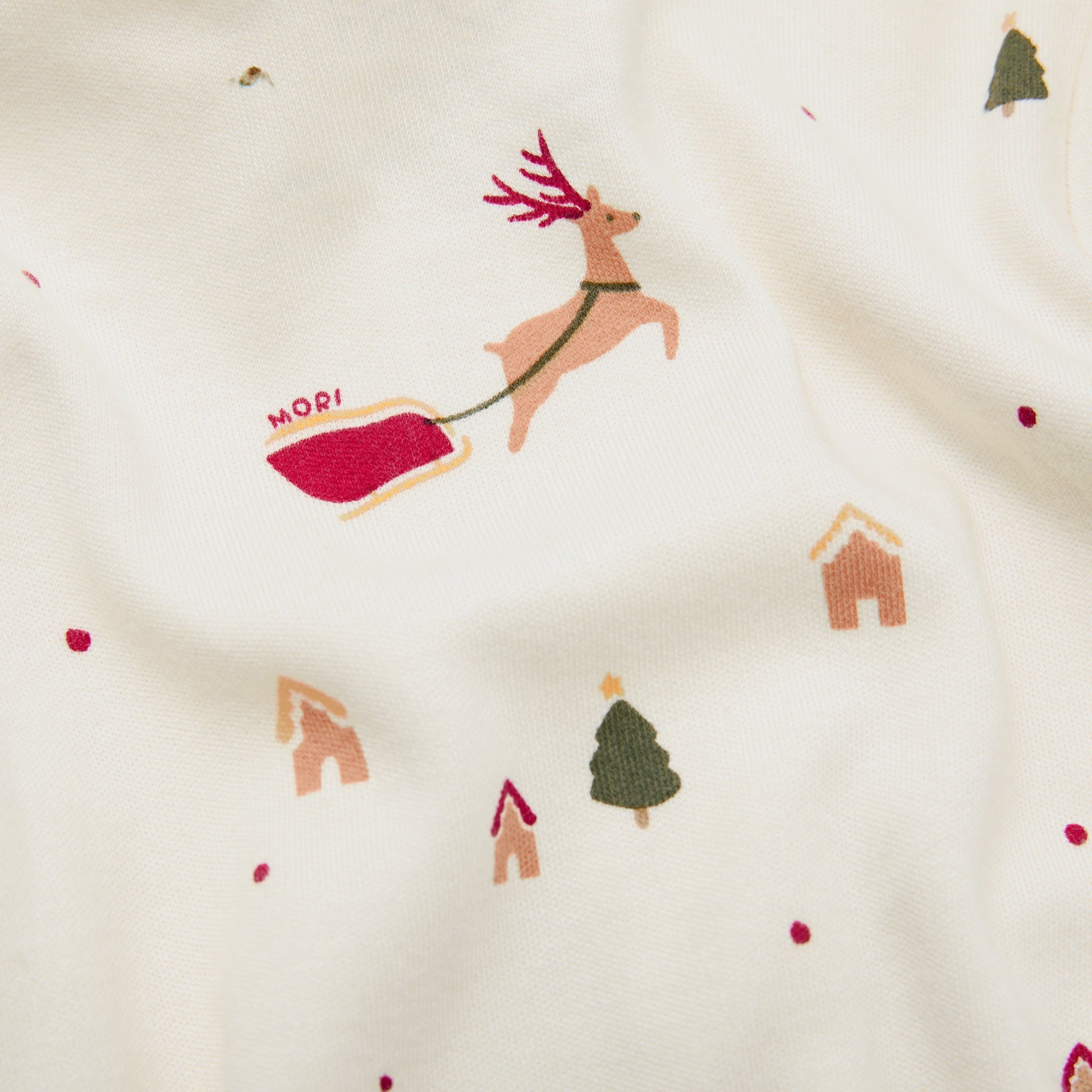 Festive Print Clever Zip Sleepsuit
