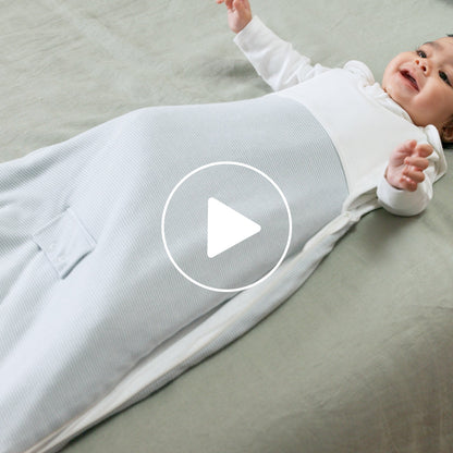 Clever Year Round Sleeping Bag 1.5 TOG - Oatmeal Stripe