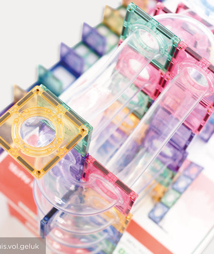Cleverclizz Ball Run Creative Pack Pastel 70 Pieces