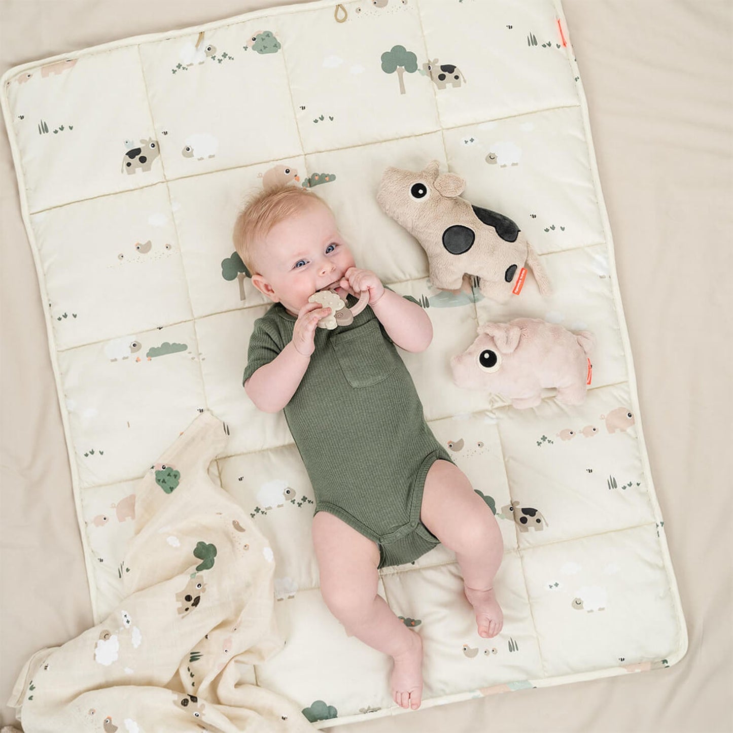 Done By Deer Play mat Tiny Farm Sand
