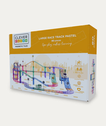 Cleverclixx Large Race Track Pastel 80 Pieces