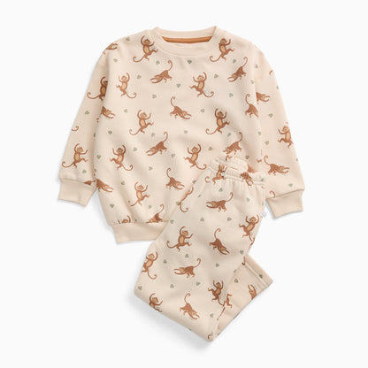 Happy Monkeys Oversized Sweatshirt & Joggers Outfit