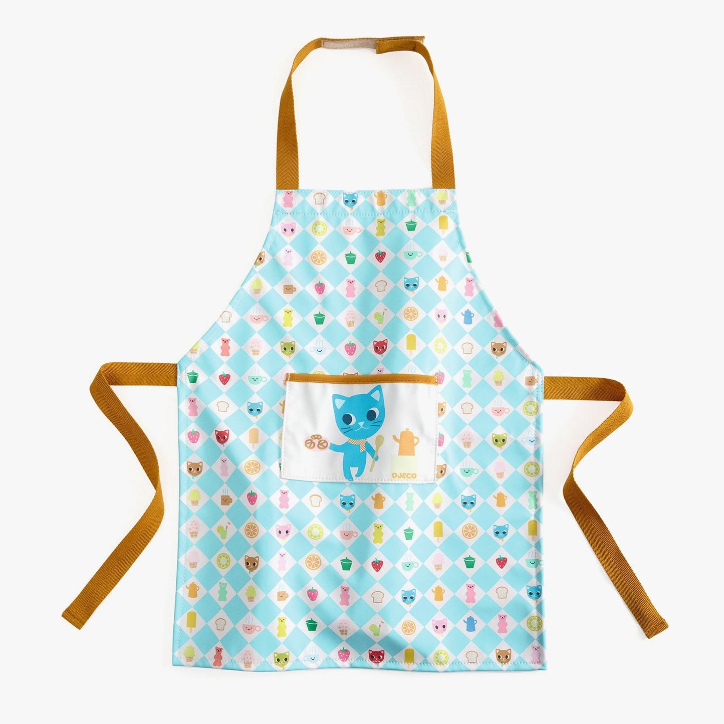 Djeco Childrens Apron Kitten Print