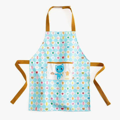 Djeco Childrens Apron Kitten Print