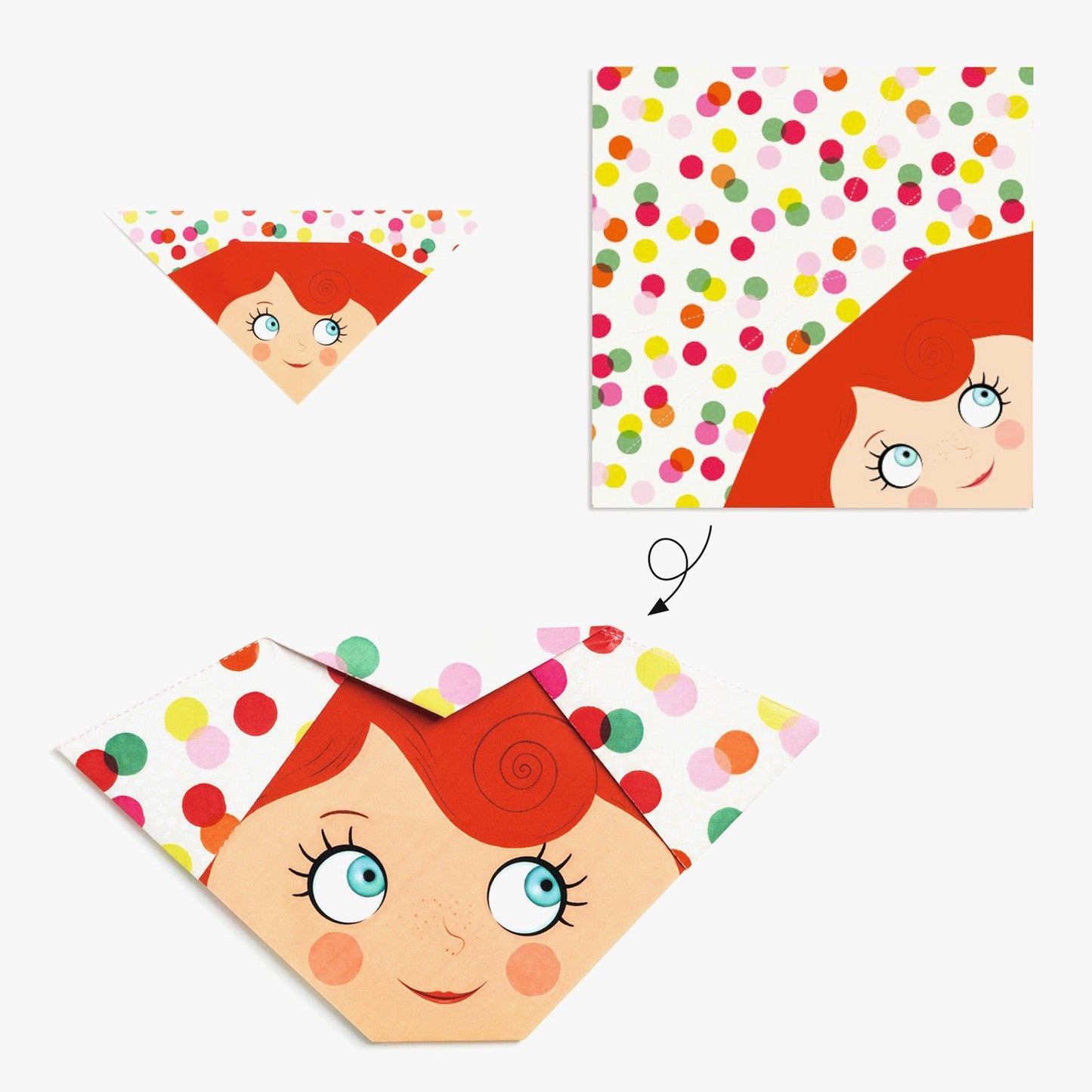 Djeco Pretty Faces Origami Kit