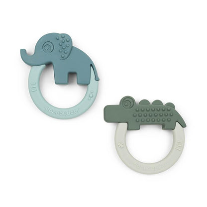 Done by Deer Silicone Deer Friends Teether 2 Pack
