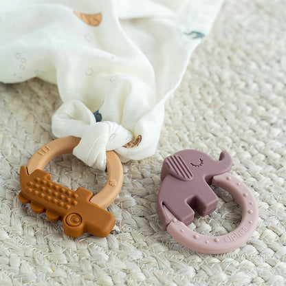 Done by Deer Silicone Deer Friends Teether 2 Pack