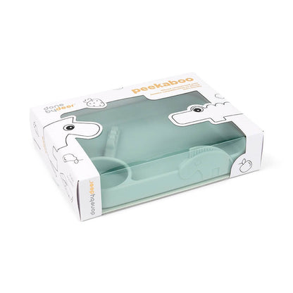 Done by Deer Silicone Peekaboo Compartment Plate