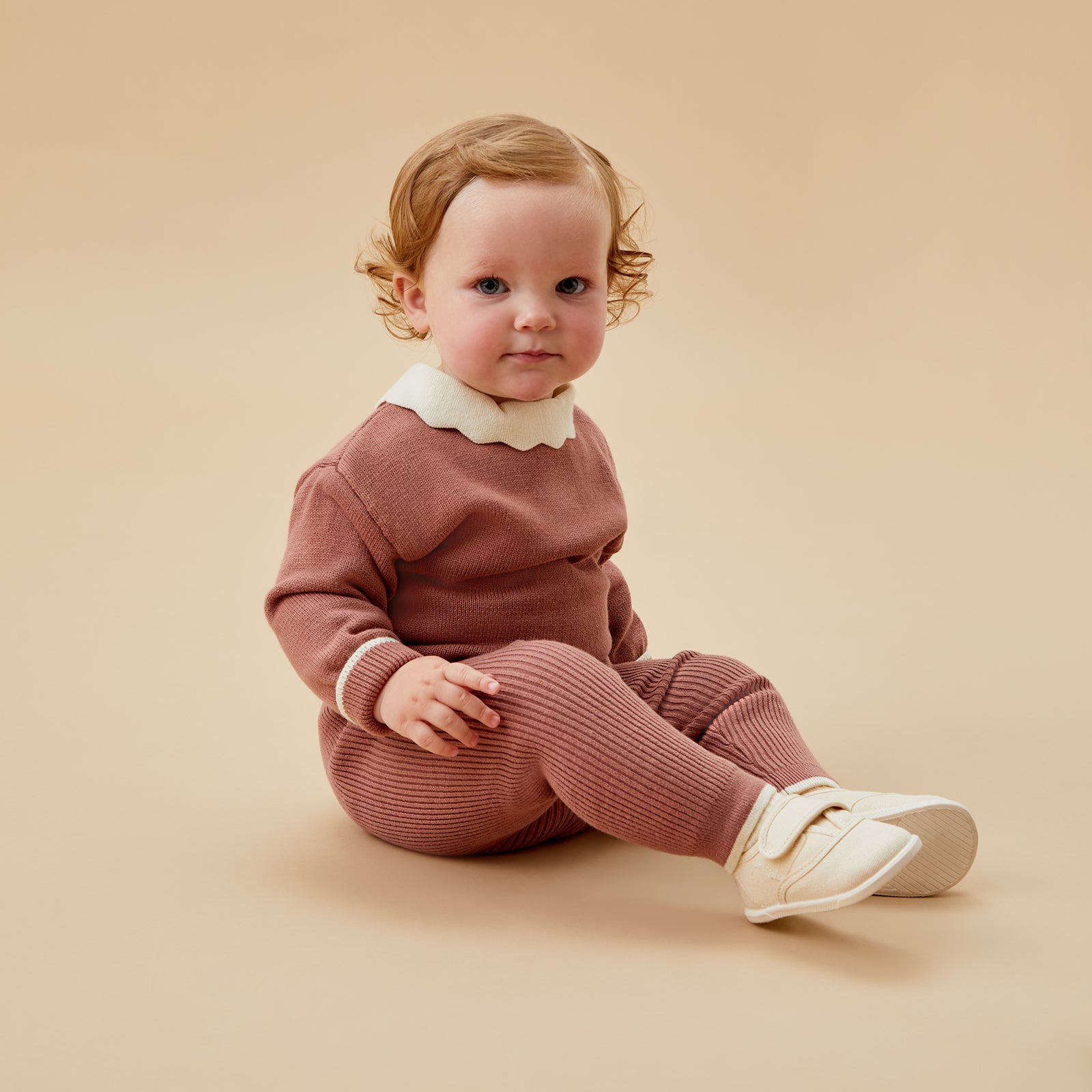 Collared Knitted Jumper