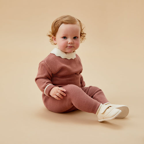 Collared Knitted Jumper