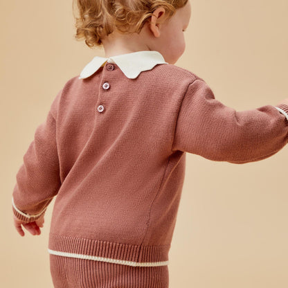 Collared Knitted Jumper