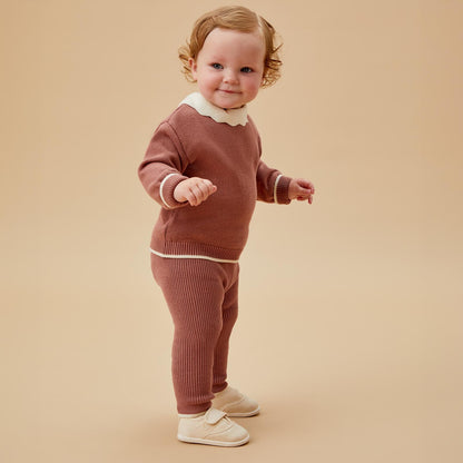 Collared Knitted Jumper