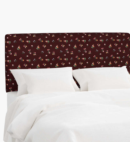 Elly Headboard - Ditsy Dahlia Burgundy