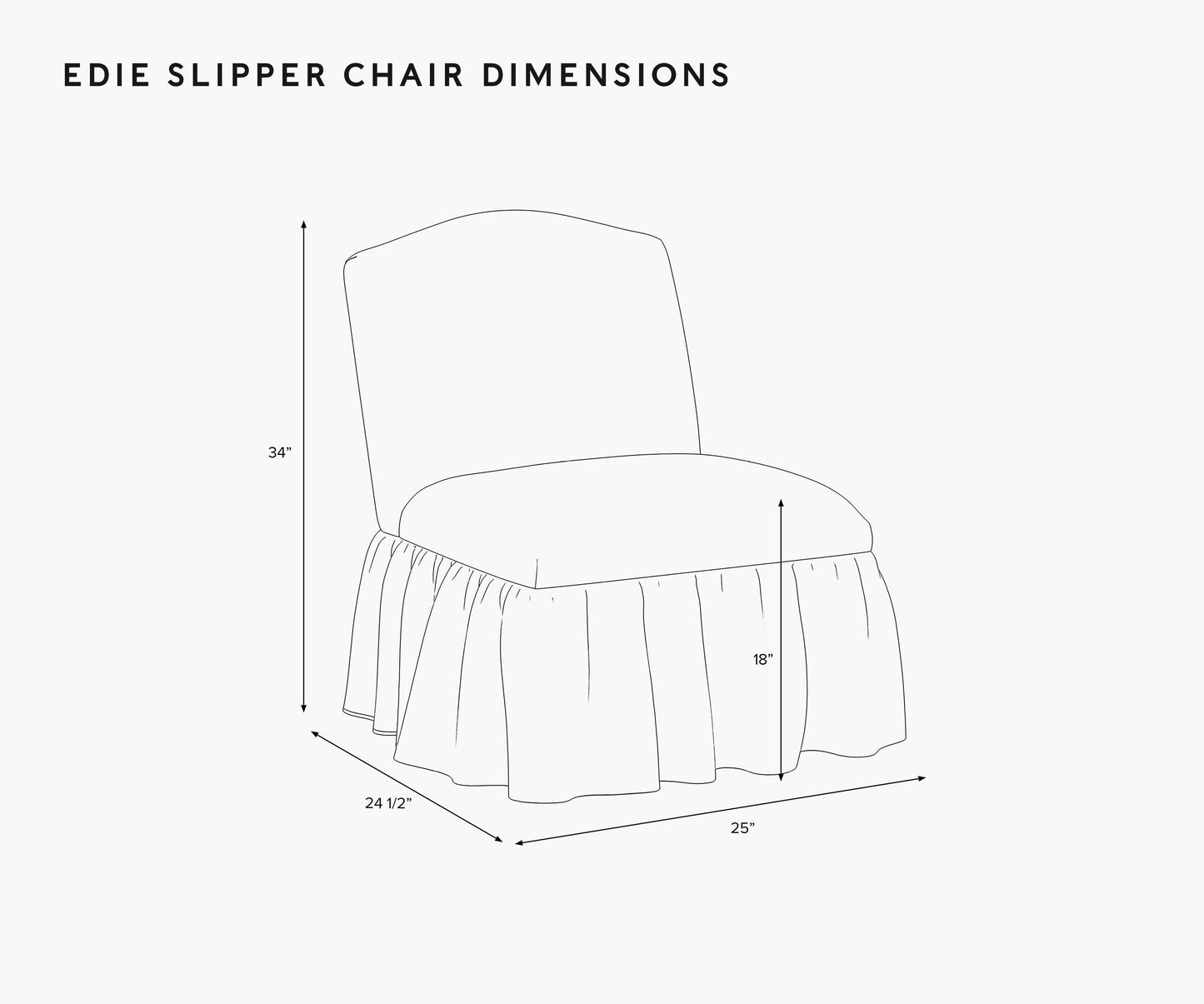 Edie Slipper Chair - Garden Party
