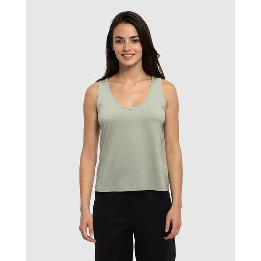 TENTREE - KINNEY TANK | Light Moss Heather