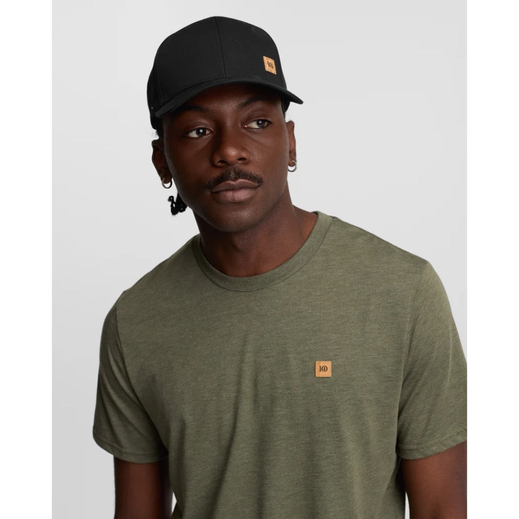 TENTREE - BAKER TEE | Deep Olive Heather