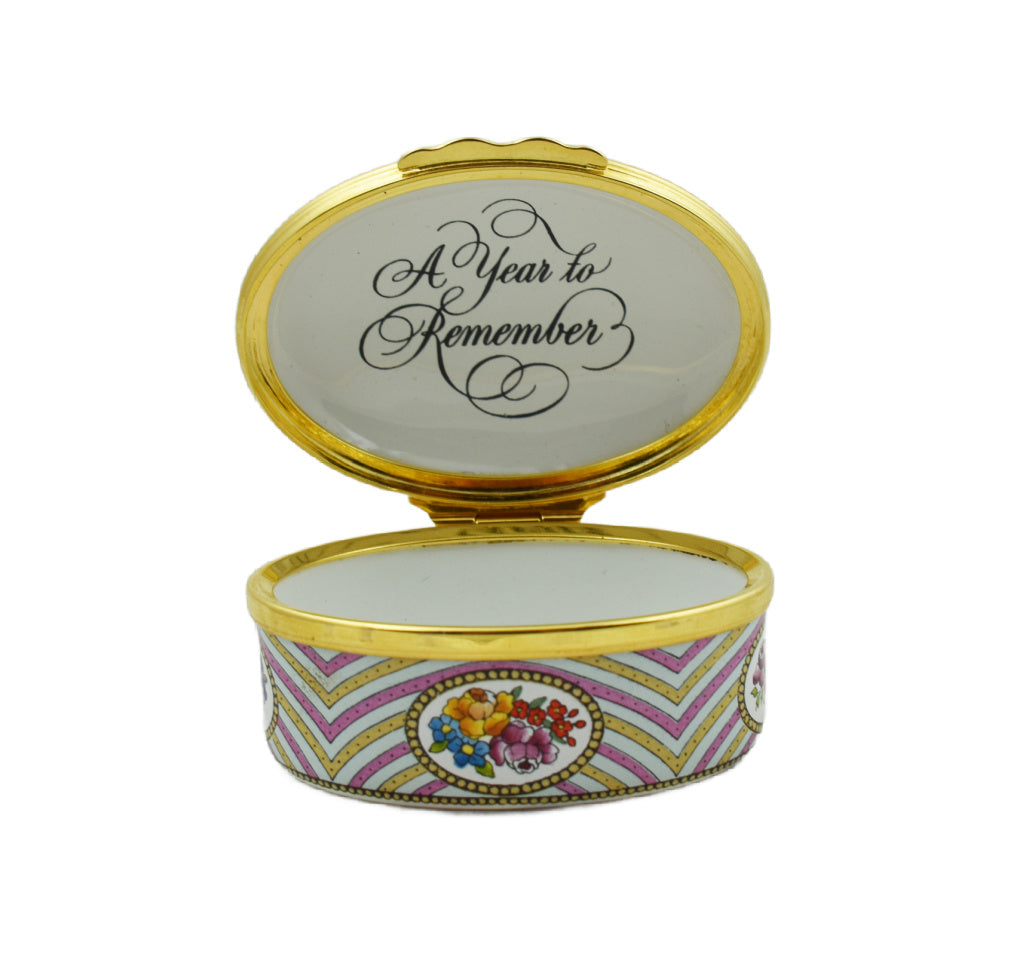Halcyon Days 1995 A Year To Remember Enamel Box