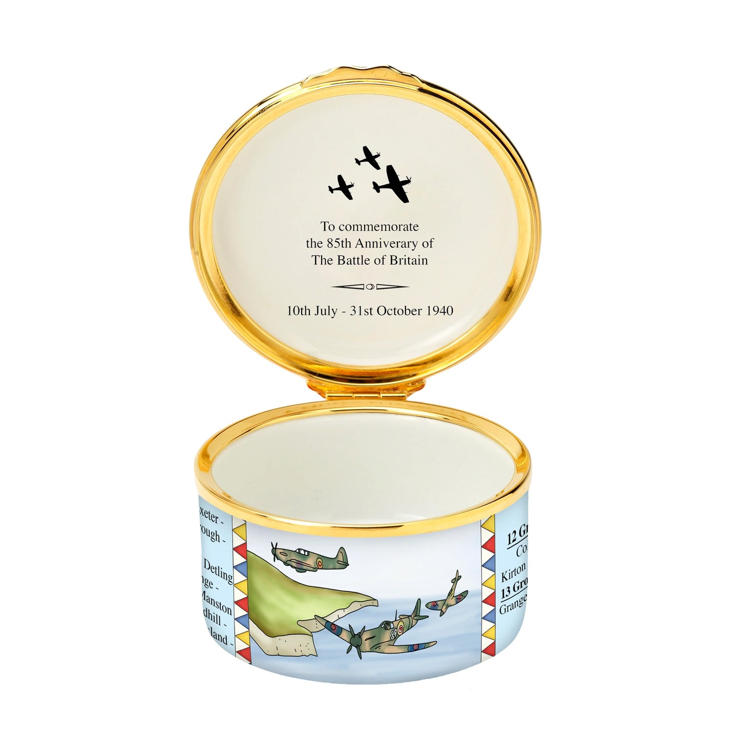 Halcyon Days The Battle of Britain Enamel Box