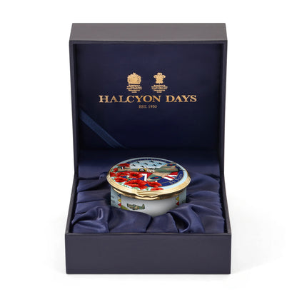 Halcyon Days The Battle of Britain Enamel Box
