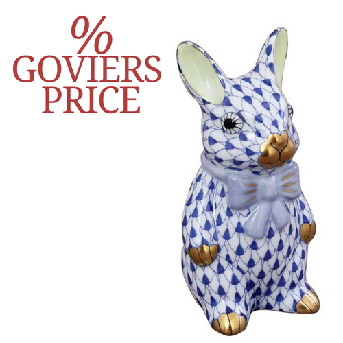 Herend Bunny with Bow-tie VHFB - 1 IN STOCK NOW
