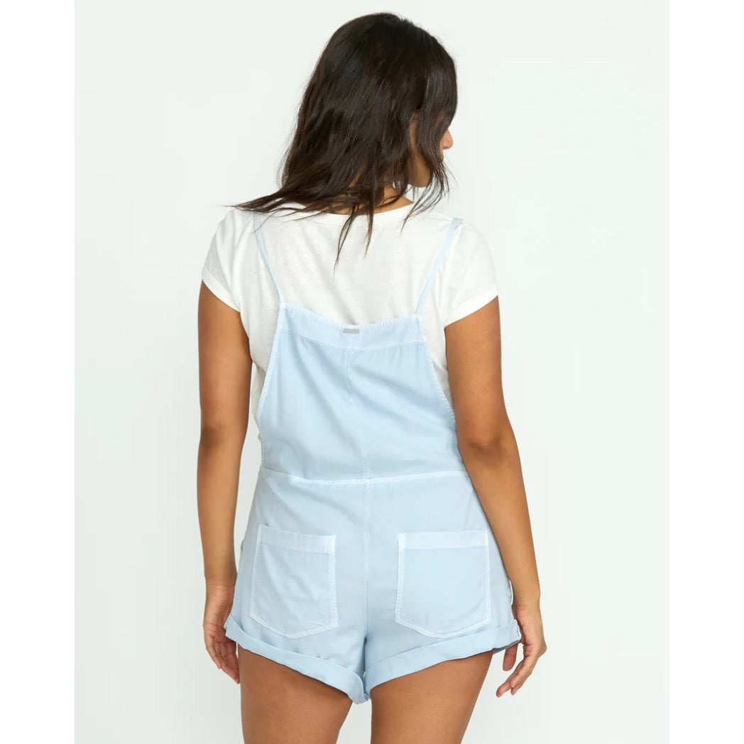 BILLABONG - WILD PURSUIT SHORT OVERALL | Washed Chambray
