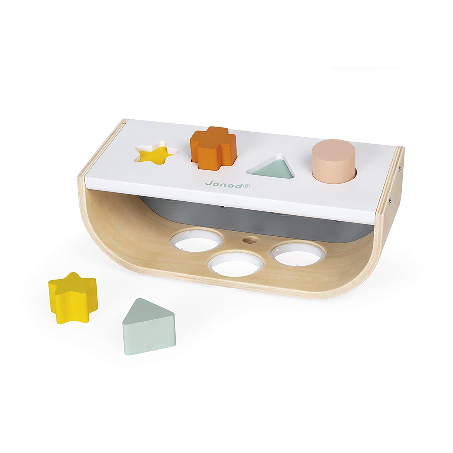 Janod Sweet Cocoon Wooden TapTap & Shape Sorter