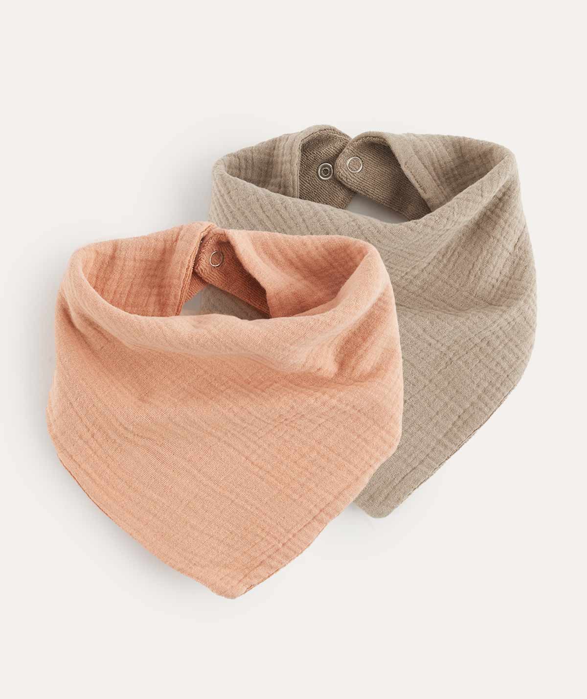 KIDLY by MORI Bandana Double Layer Bib 2-Pack