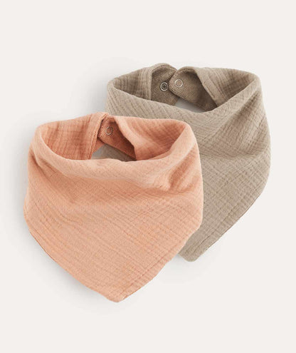KIDLY by MORI Bandana Double Layer Bib 2-Pack