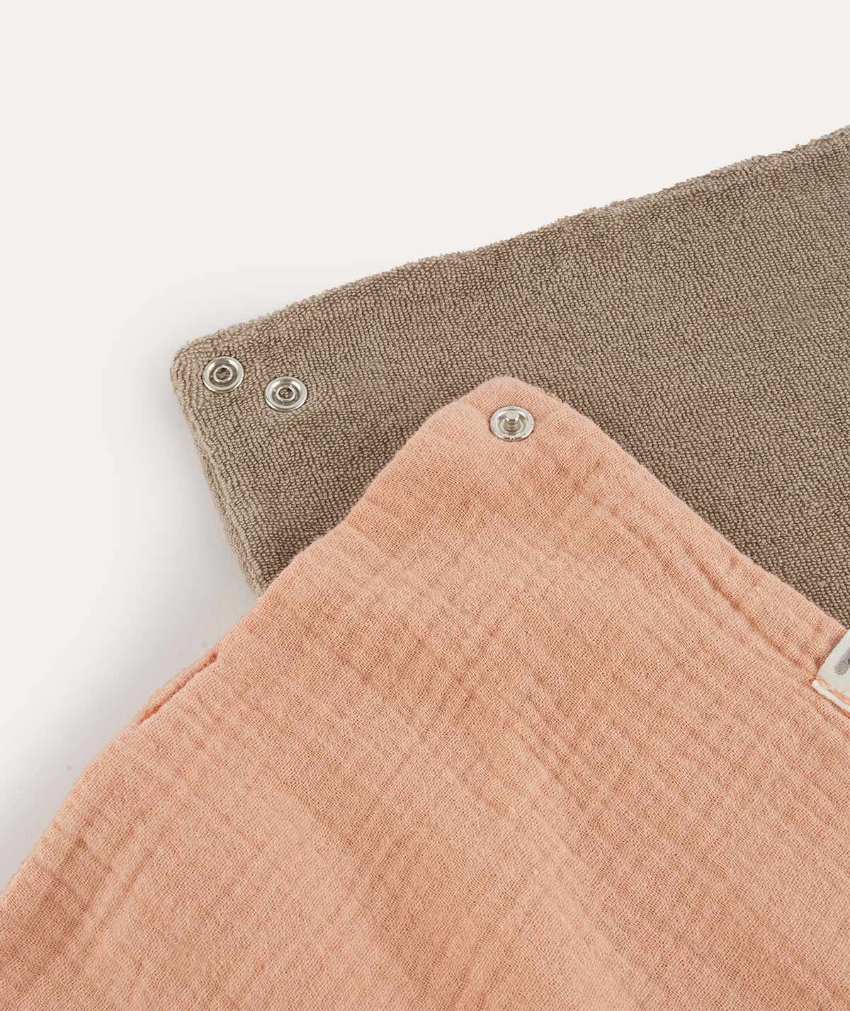 KIDLY by MORI Bandana Double Layer Bib 2-Pack