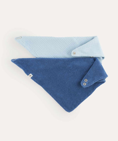 KIDLY by MORI Bandana Double Layer Bib 2-Pack