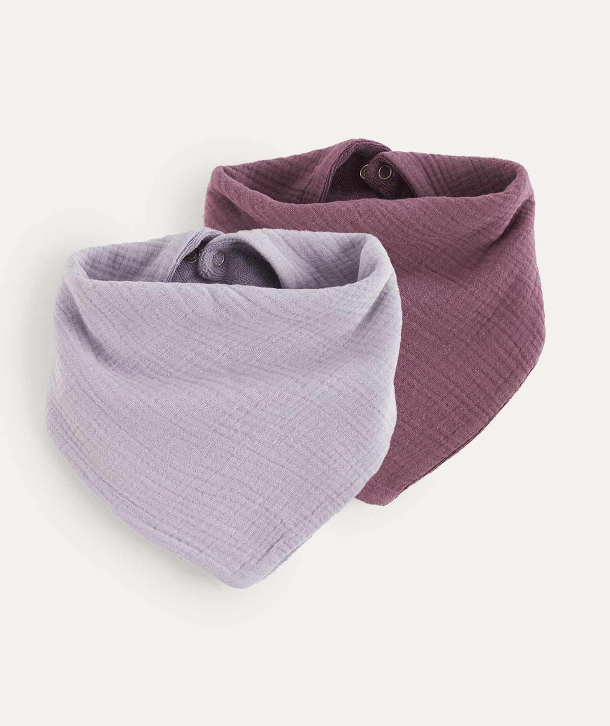 KIDLY by MORI Bandana Double Layer Bib 2-Pack