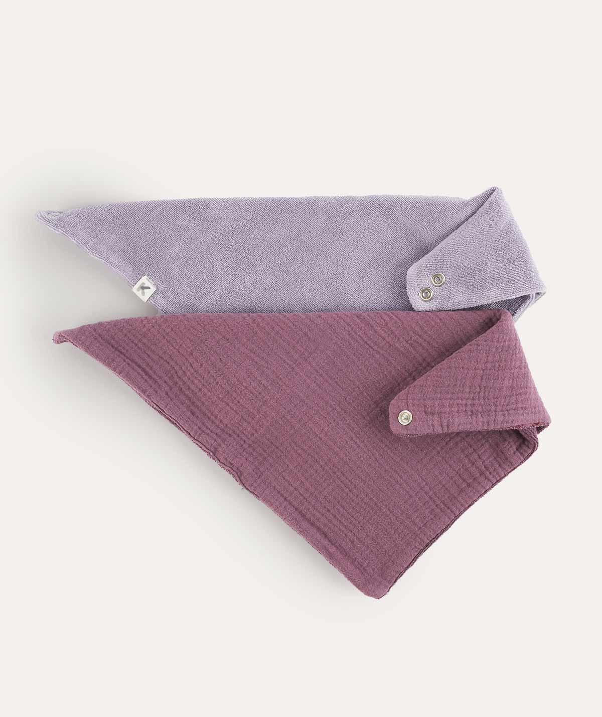 KIDLY by MORI Bandana Double Layer Bib 2-Pack