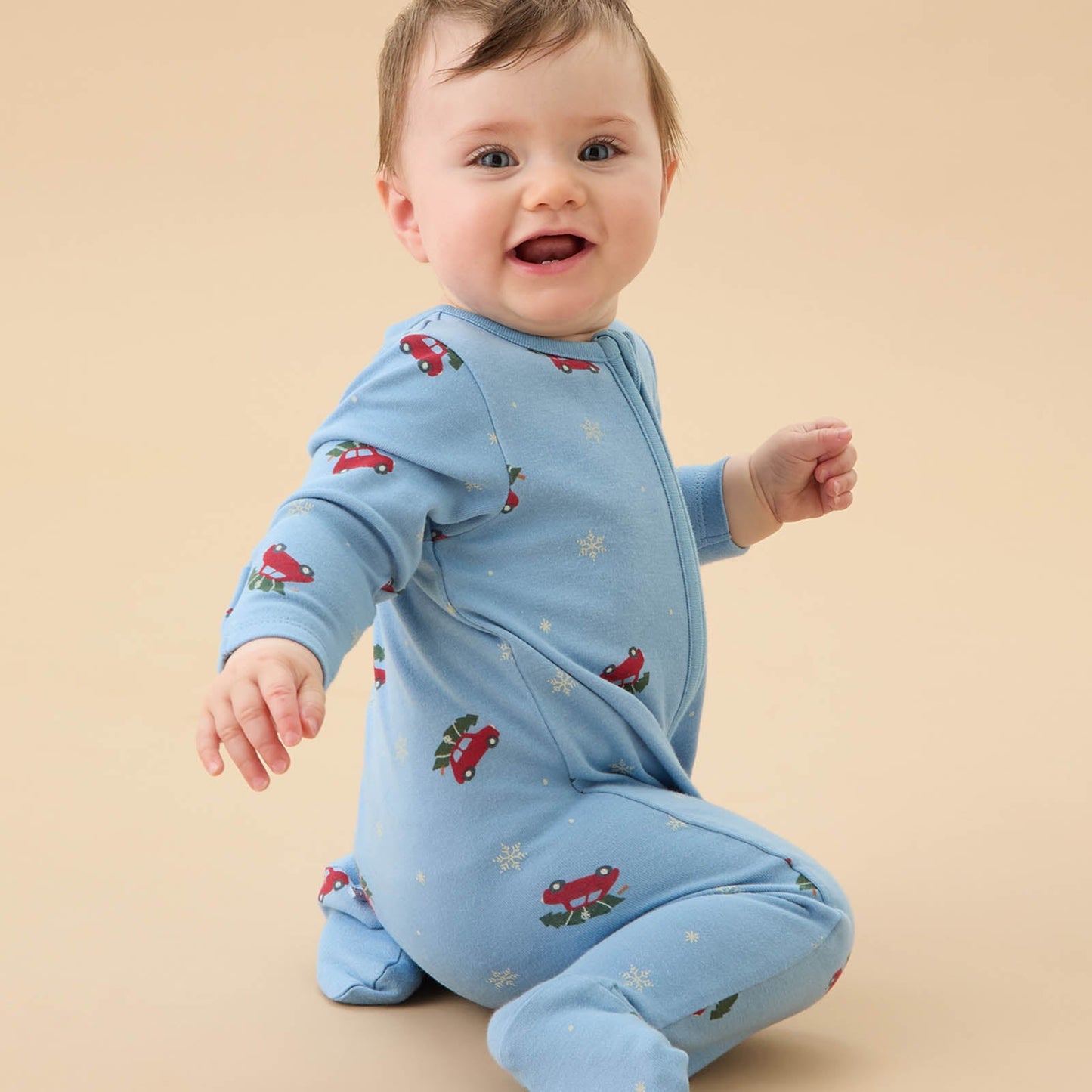Christmas Clever Zip Sleepsuit 3 Pack