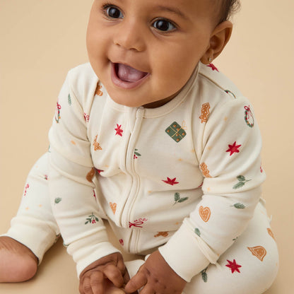 Christmas Clever Zip Sleepsuit 3 Pack