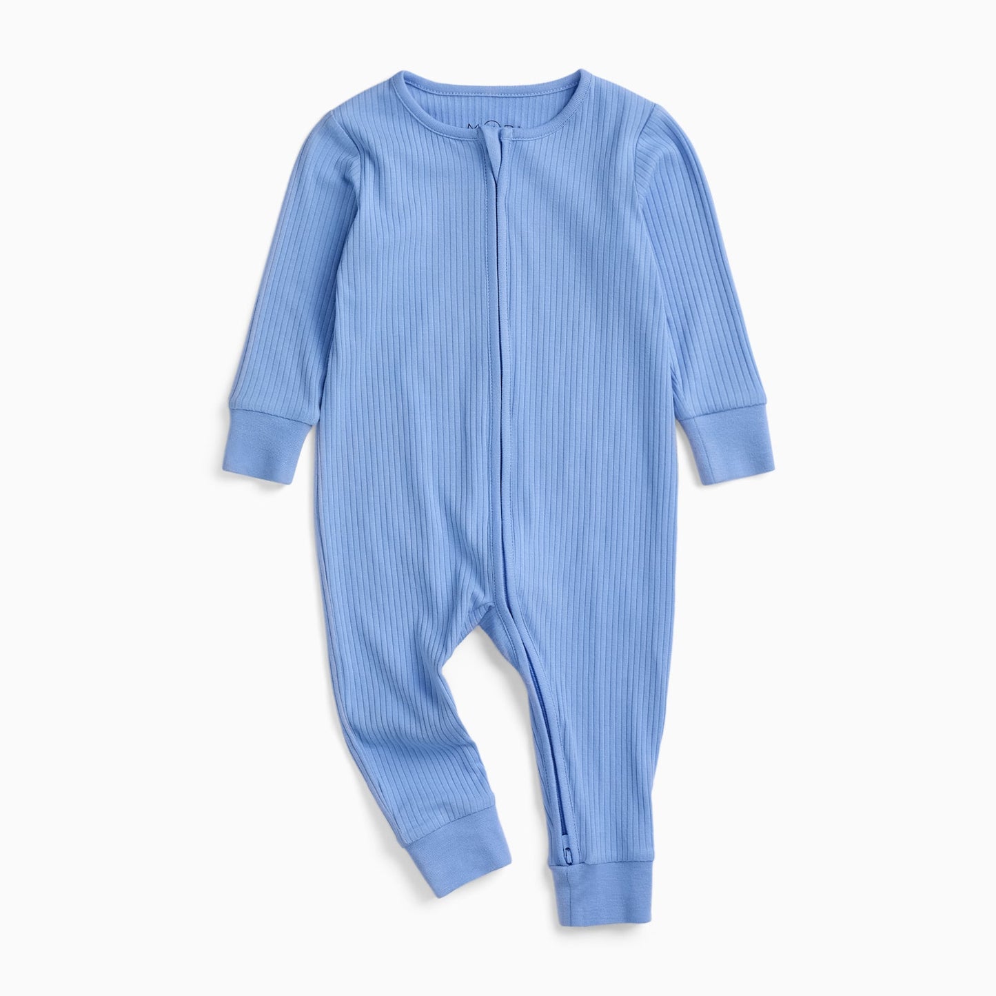 Hydrangea Ribbed Clever Zip Sleepsuit