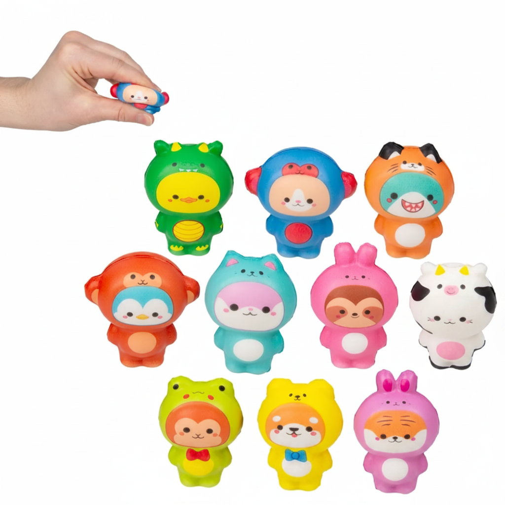 2" Micro Squish Dressed Animals