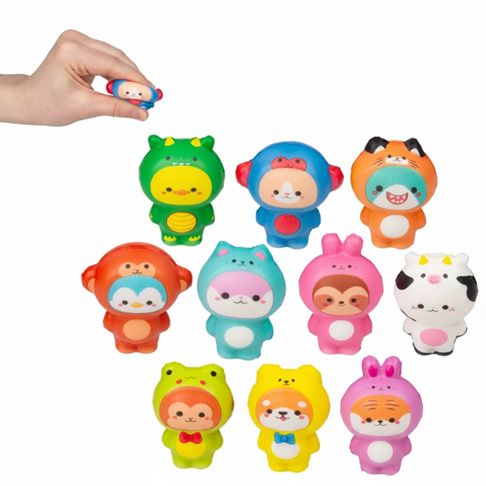 2" Micro Squish Dressed Animals