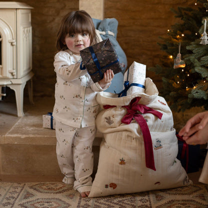 Avery Row Christmas Present Sack - Bear Cub