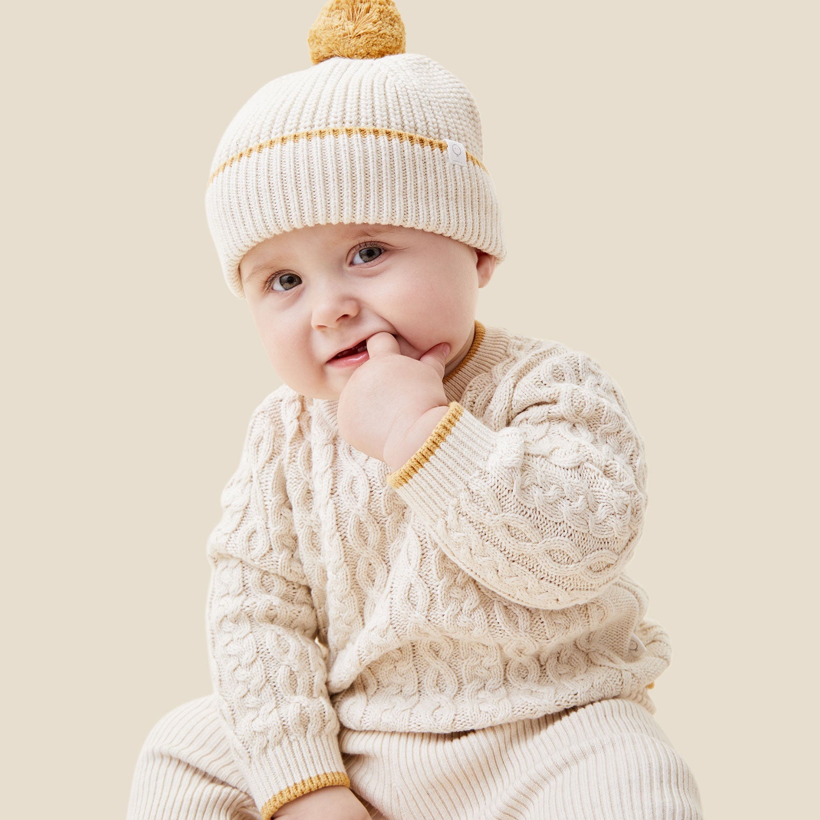 Cable Knit Tipped Jumper